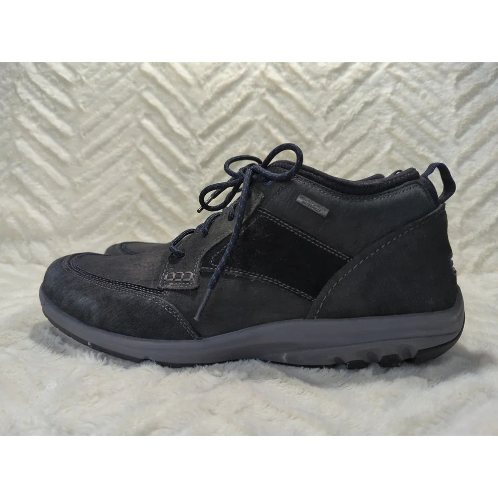 S4 Men's Rockport Hydro Shield Waterproof Lace Up Shoe Sz 13 Black